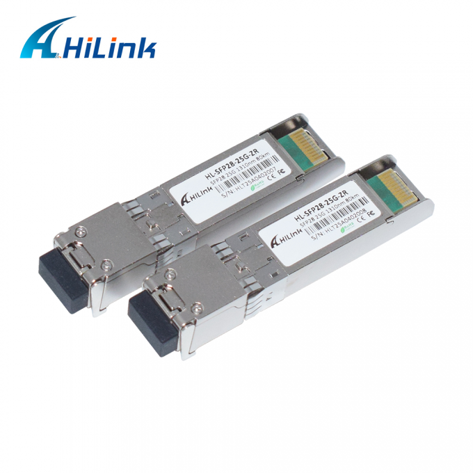 25G ZR SFP 80KM LC 25G Ethernet SFP Transceiver DOM 1310nm ألياف ضوئية 3