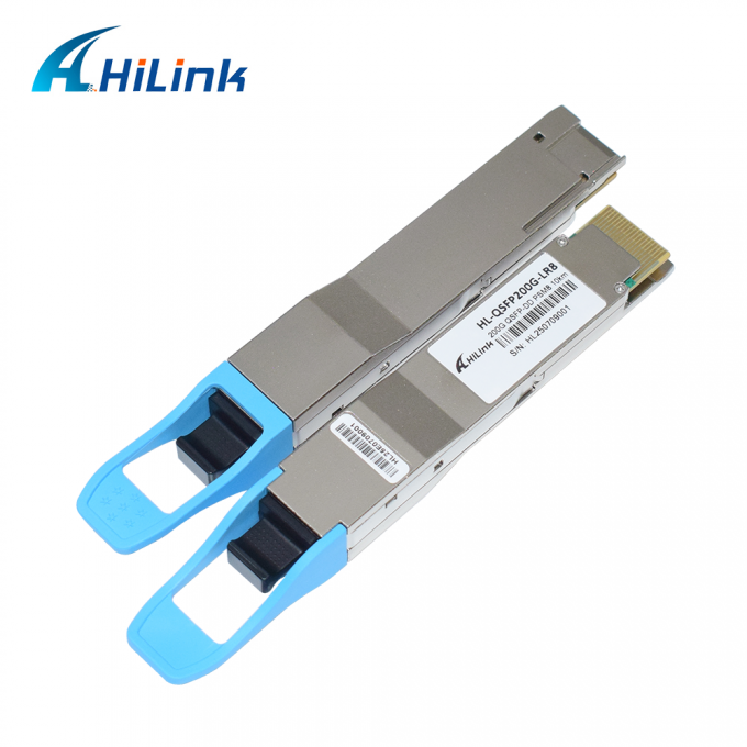 10 كيلومتر 1310nm MPO16 APC 8-درجة DOM جهاز الاستقبال البصري 200G QSFP DD LR8 PSM8 مسافة طول الموجة 0