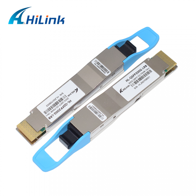 10 كيلومتر 1310nm MPO16 APC 8-درجة DOM جهاز الاستقبال البصري 200G QSFP DD LR8 PSM8 مسافة طول الموجة 1