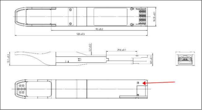 10 كيلومتر 1310nm MPO16 APC 8-درجة DOM جهاز الاستقبال البصري 200G QSFP DD LR8 PSM8 مسافة طول الموجة 2