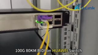 100G BIDI 80KM 1280/1300nm على Arista وHuawei Switch