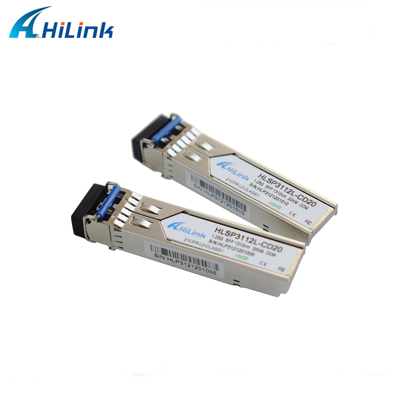 Hilink HW متوافق مع وحدة الألياف البصرية SFP 1.25G SFP BIDI 20km LC Connector