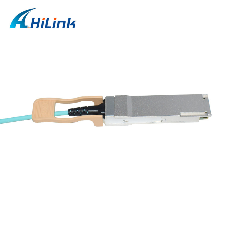 QSFP56200G إلى 2xQSFP56 كابل بصري نشط AOC 1-50 متر لمراكز البيانات / الشبكات السحابية