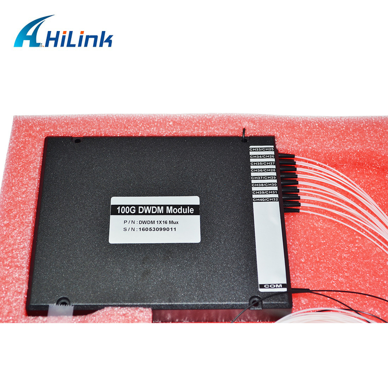 16 قناة DWDM MUX DEMUX C Band CH25-CH40 موصل أحادي الألياف LC UPC