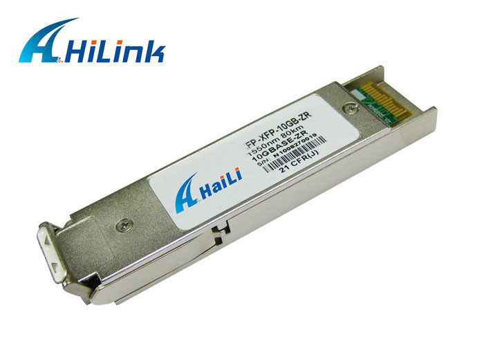 متوافق مع Cisco 10G XFP Transceiver ، XFP 10G ZR 1550nm 80km قابل للتعديل مع LC Connector