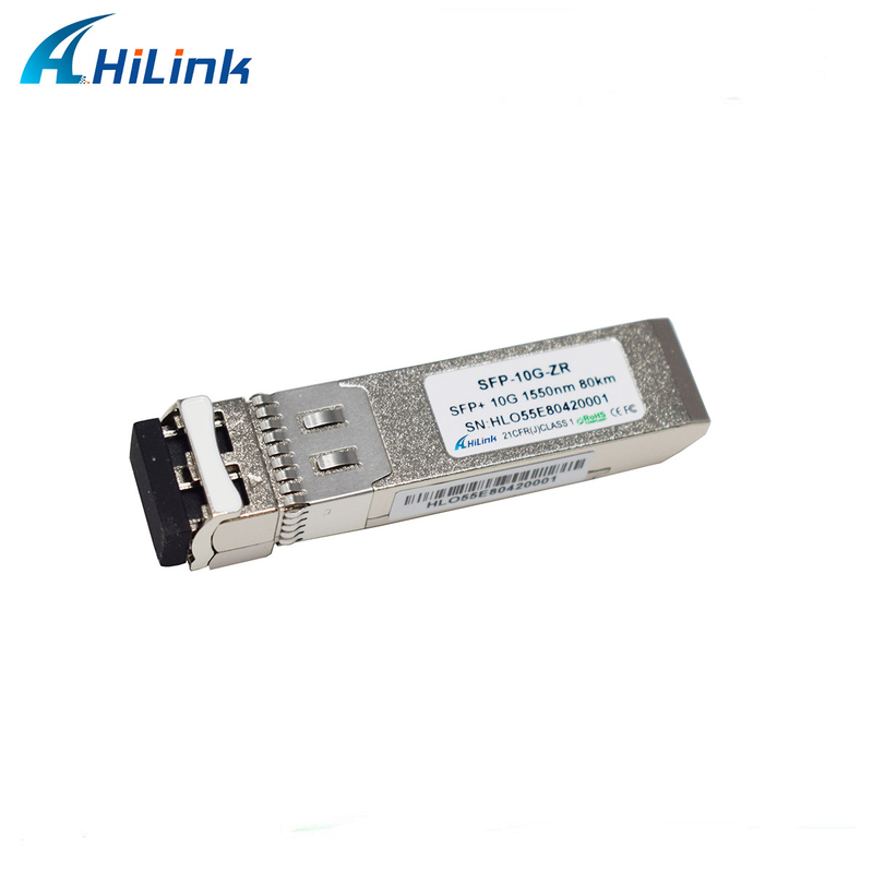 وحدة SFP مزدوجة موصل LC STM-64 10G ZR 80KM 1550nm SMF 10GBASE