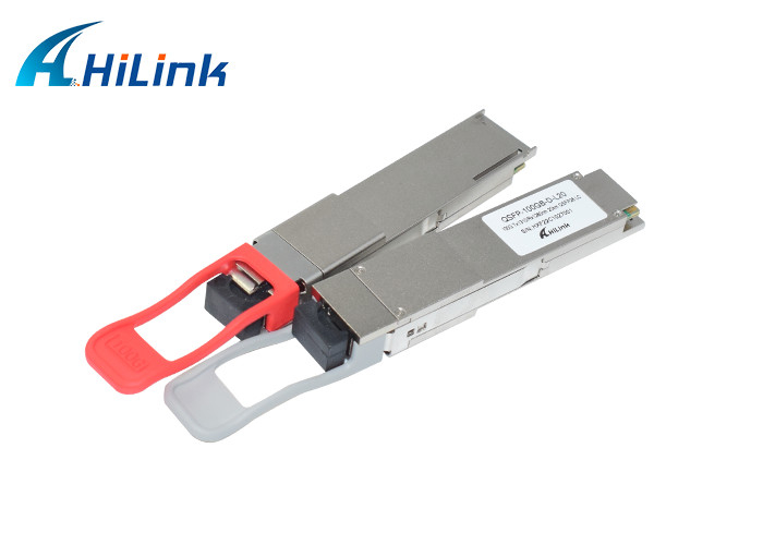 100GBASE - BX20 وحدة جهاز الاستقبال البصري QSFP28 LAN WDM 1280nm 1310nm 20km LC Transceiver Simplex