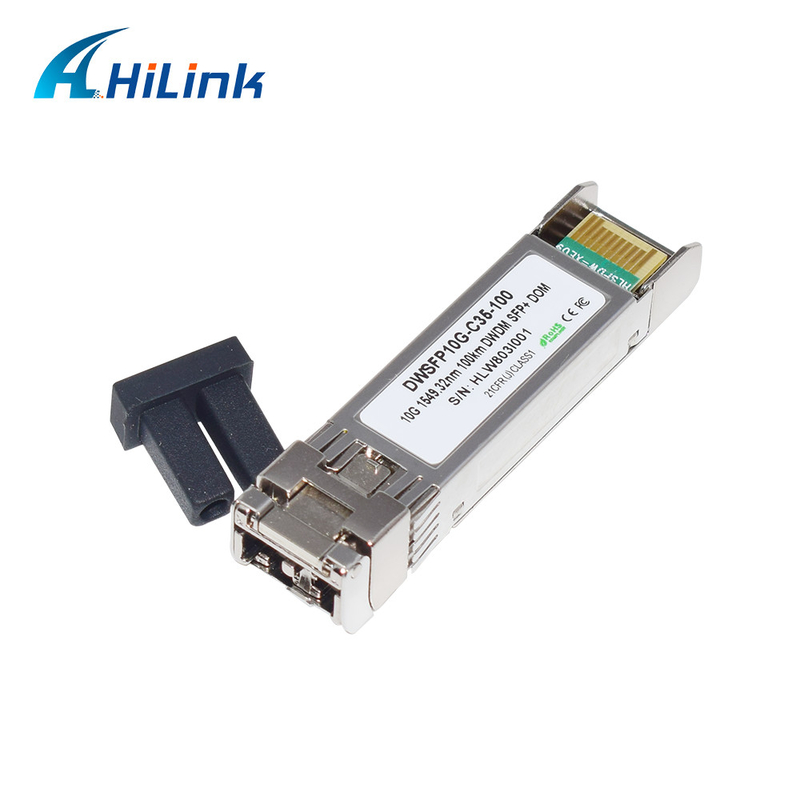 وحدة الإرسال والاستقبال المزدوجة LC SMF 10G DWDM SFP + C17-C61 100km DOM للنقل