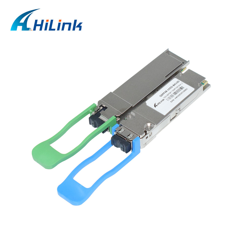 100GBASE-ER BIDI 40KM Simplex LC 1304/1309nm EML + APD QSFP28-BX-D40 جهاز الاستقبال