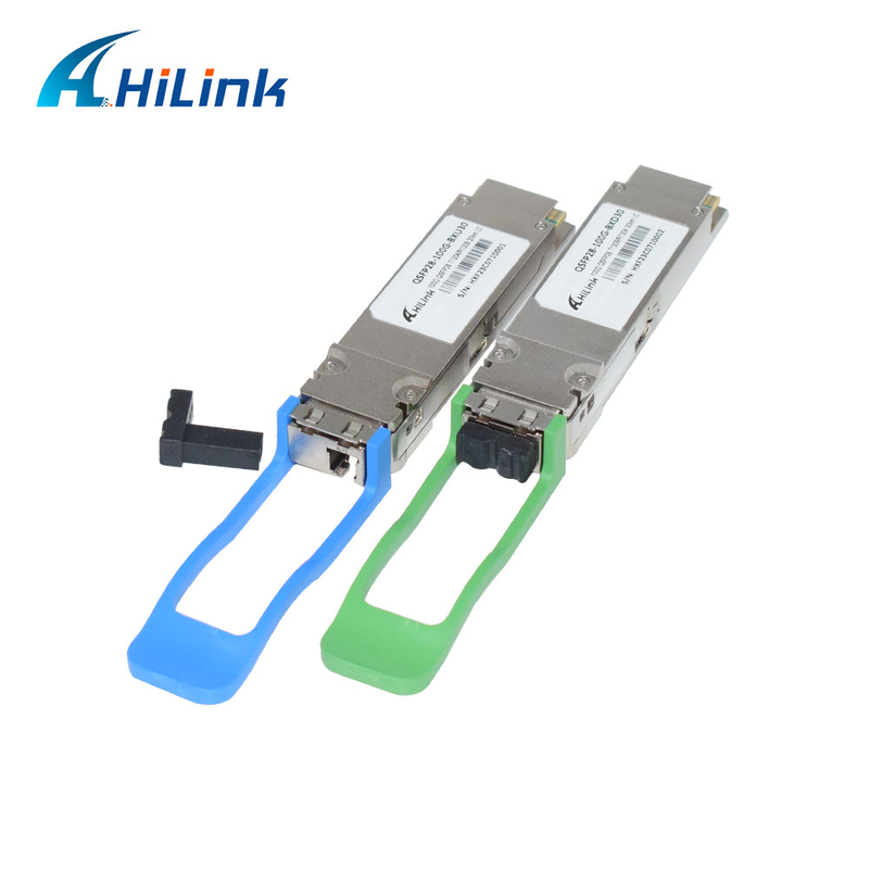 100GBASE-ER BIDI 40KM Simplex LC 1304/1309nm EML + APD QSFP28-BX-D40 جهاز الاستقبال