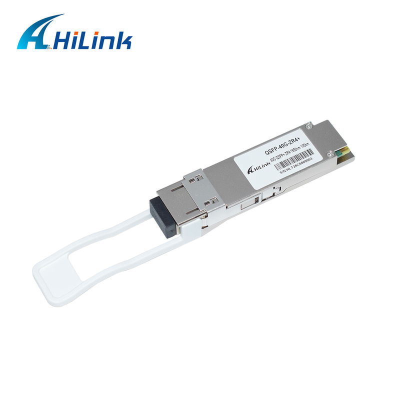 QSFP 40G ZR4 100KM 1550nm 40Gb/s QSFP + جهاز الإرسال والاستقبال دوبلكس LC وحدة بصرية DOM