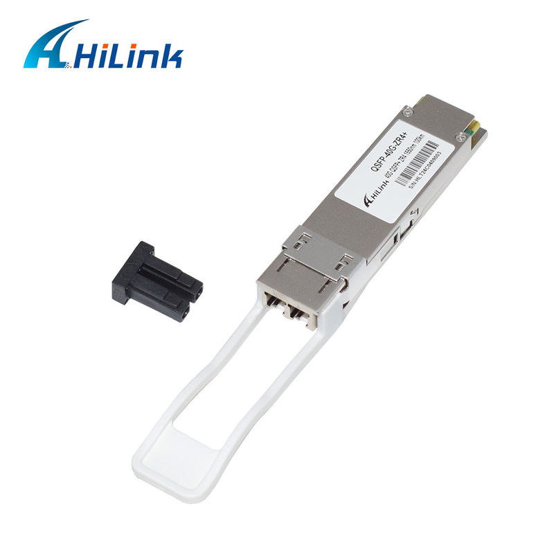 QSFP 40G ZR4 100KM 1550nm 40Gb/s QSFP + جهاز الإرسال والاستقبال دوبلكس LC وحدة بصرية DOM