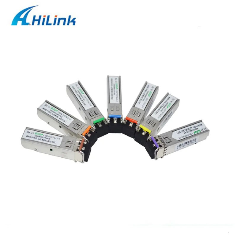1.25G CWDM 120KM CWDM-SFP Transceiver 1570nm CWDM البصريات الملونة 1000BASE DOM LC SMF