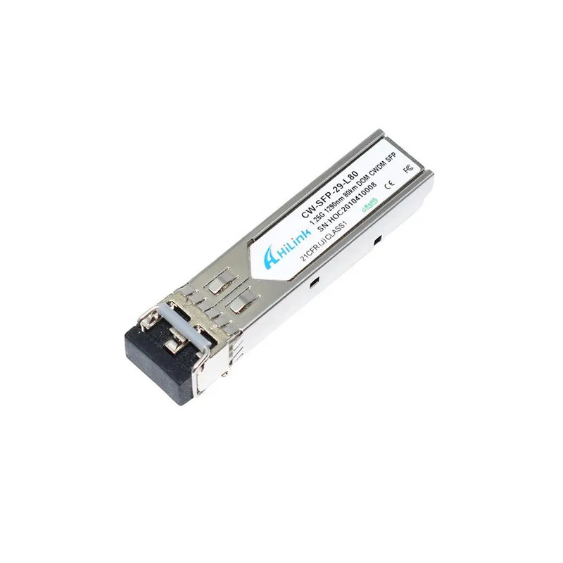 1000BASE-ZX المزدوج LC 1.25G 1290nm 80km DOM CWDM SFP وحدات الإرسال ذات الوضع الواحد