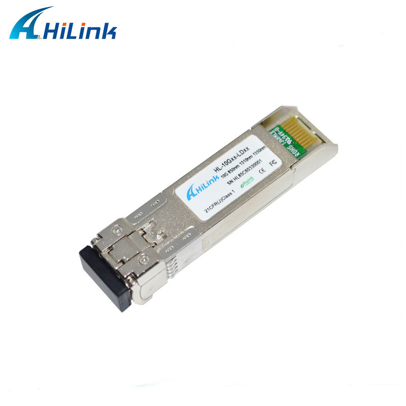 SFP + 10Gig Ethernet Module 10G SR 850nm 300M LC Duplex DDM مرسلات الألياف الضوئية للشبكة 4G وظيفة WDM لـ FTTH SFP-10G-SR