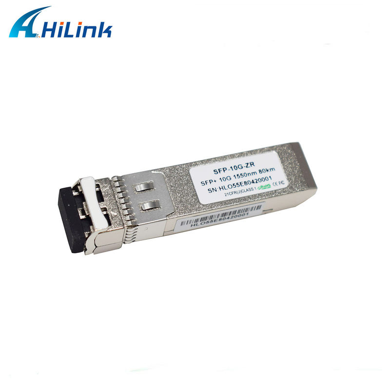 80 كيلومتر مسافة SFP 10G SMF 1550nm ZR المزدوج LC DDM الوحدة البصرية مع جهاز إرسال EML