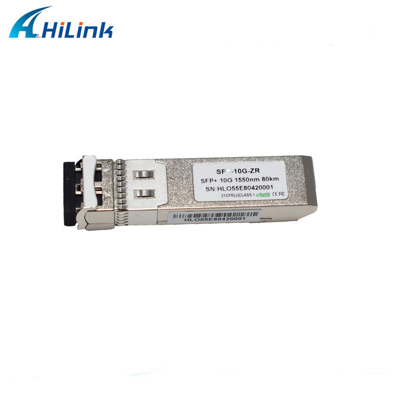 80 كيلومتر مسافة SFP 10G SMF 1550nm ZR المزدوج LC DDM الوحدة البصرية مع جهاز إرسال EML