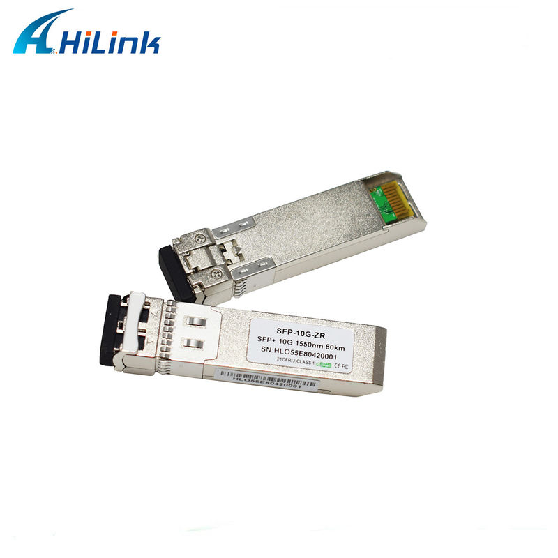 80 كيلومتر مسافة SFP 10G SMF 1550nm ZR المزدوج LC DDM الوحدة البصرية مع جهاز إرسال EML
