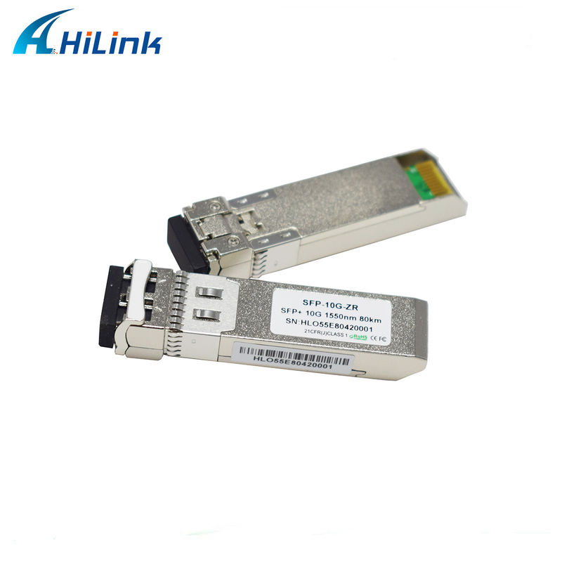 80 كيلومتر مسافة SFP 10G SMF 1550nm ZR المزدوج LC DDM الوحدة البصرية مع جهاز إرسال EML