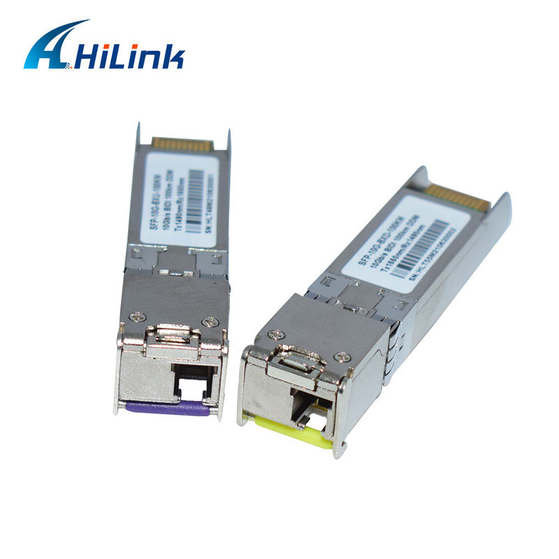 10G SFP + BIDI 100KM Tx1490nm/Rx1550nm LC جهاز استلام الألياف الضوئية SFP-10G-BX-100KM