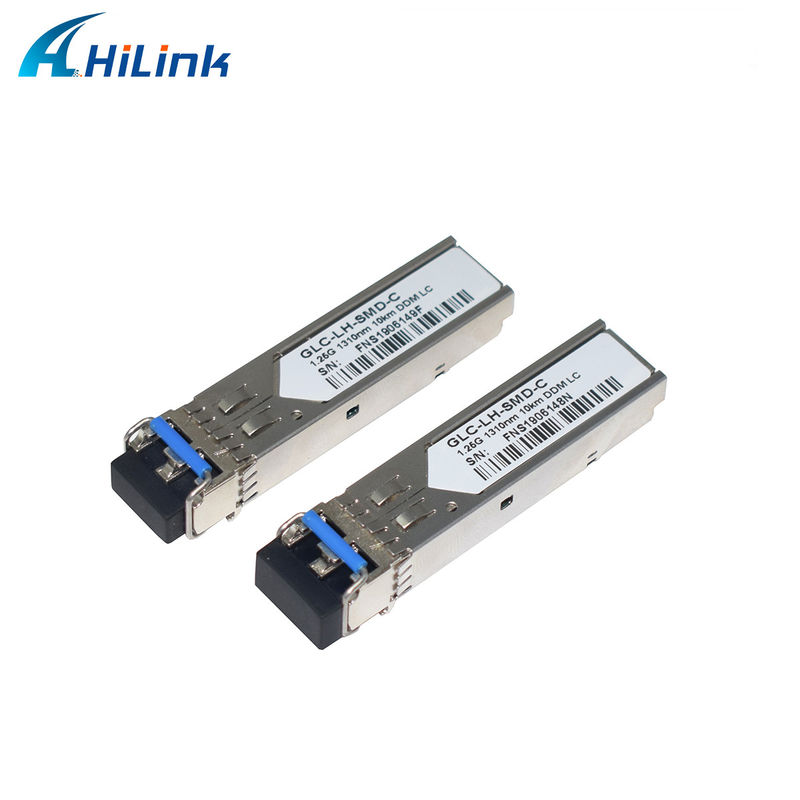 GLC-LX-SMD جهاز استلام الألياف الضوئية SFP 1.25G 1310nm 10KM Duplex LC DDM