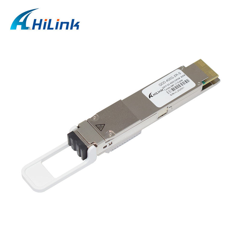 QSFP DD 400GBASE DWDM ZR 80KM وحدة جهاز الاستقبال QDD-400G-ZR-S DWDM قابل للتوجيه SMF LC DOM