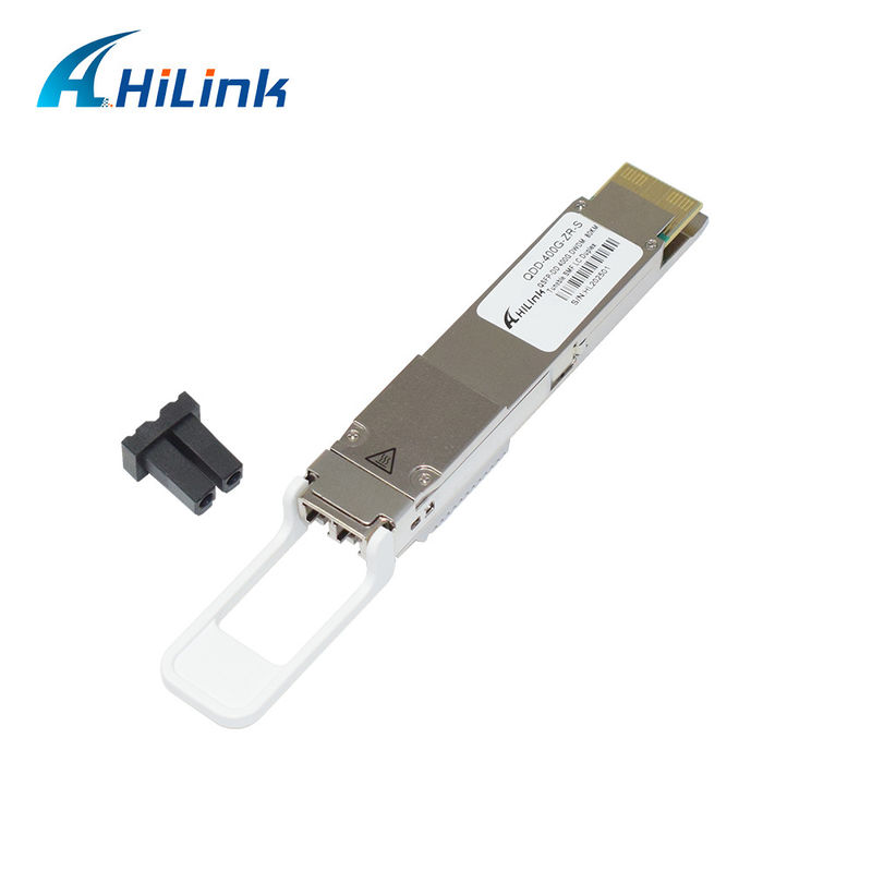 QSFP DD 400GBASE DWDM ZR 80KM وحدة جهاز الاستقبال QDD-400G-ZR-S DWDM قابل للتوجيه SMF LC DOM
