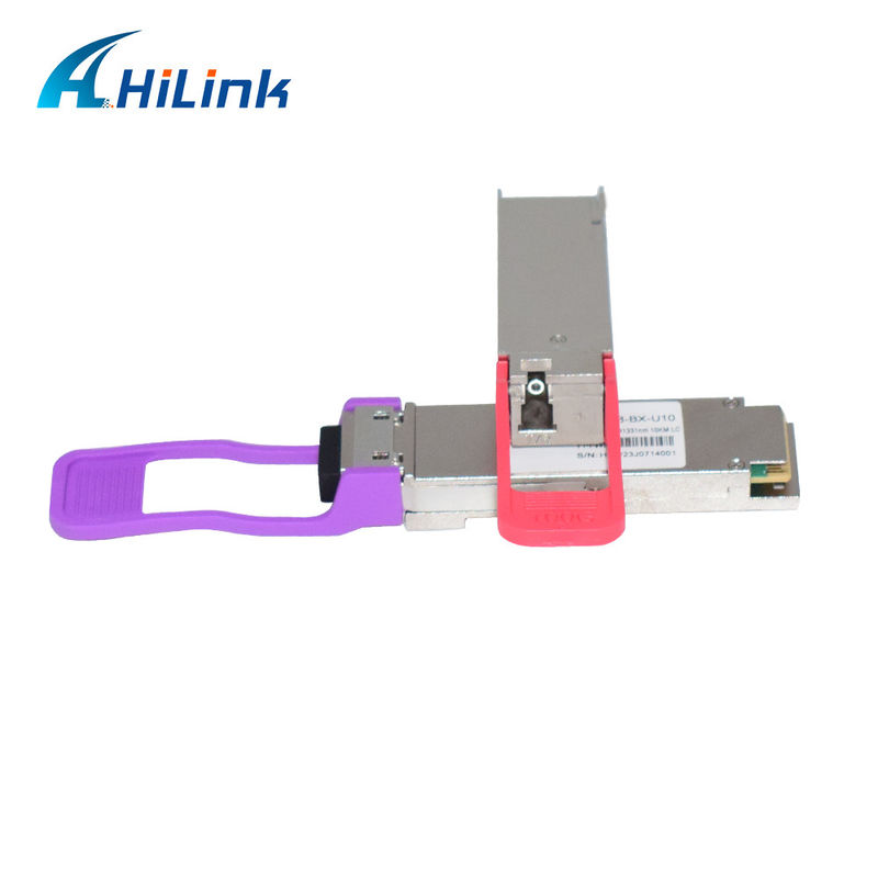 وحدة QSFP28 BiDi الأساسية 100G لبيئة 0 إلى 70 درجة مئوية، معدل بيانات 10 كم و 20 كم