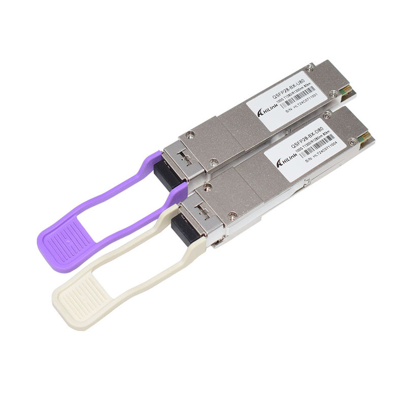 QSFP28 BIDI 100G ZR QSFP28 80km 1280/1300nm 100GBASE-BX80 QSFP28 وحدة 80km LC