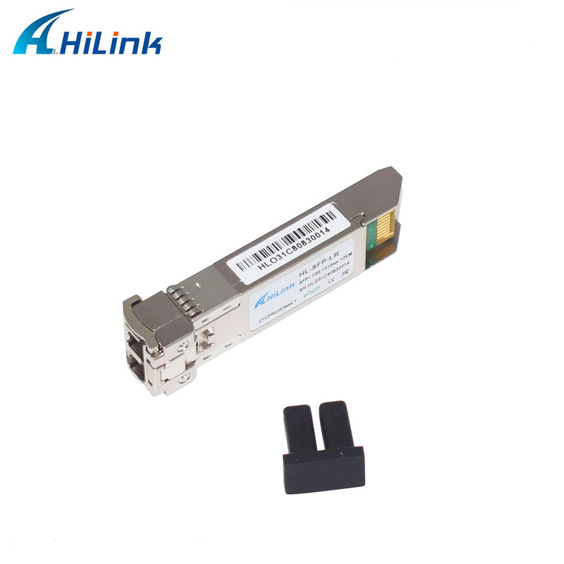 SFP 10G 1310nm 10KM / 20KM وحدة بصرية متوافقة مع معدل بيانات أساسي 10G درجة حرارة تشغيل من 0 إلى 70C