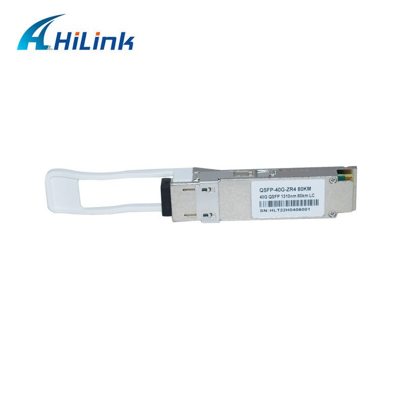 40G 80KM QSFP+ EML+APD LWDM 1295-1304NM LC Connector وحدة استقبال درجة حرارة تجارية