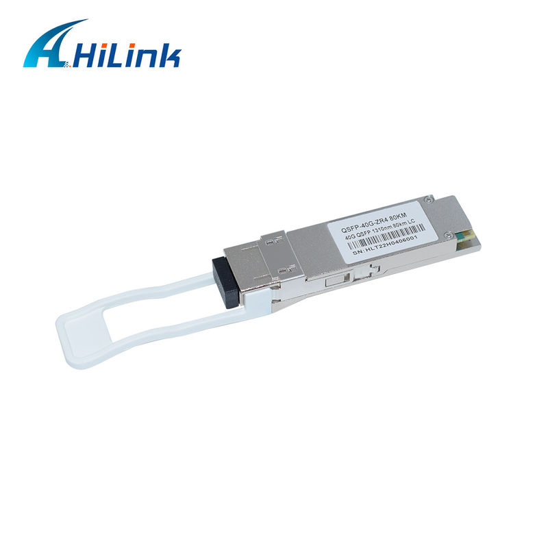 40G 80KM QSFP+ EML+APD LWDM 1295-1304NM LC Connector وحدة استقبال درجة حرارة تجارية