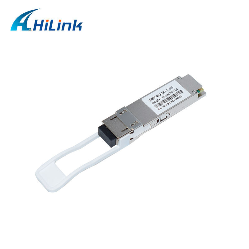 40G 80KM QSFP+ EML+APD LWDM 1295-1304NM LC Connector وحدة استقبال درجة حرارة تجارية