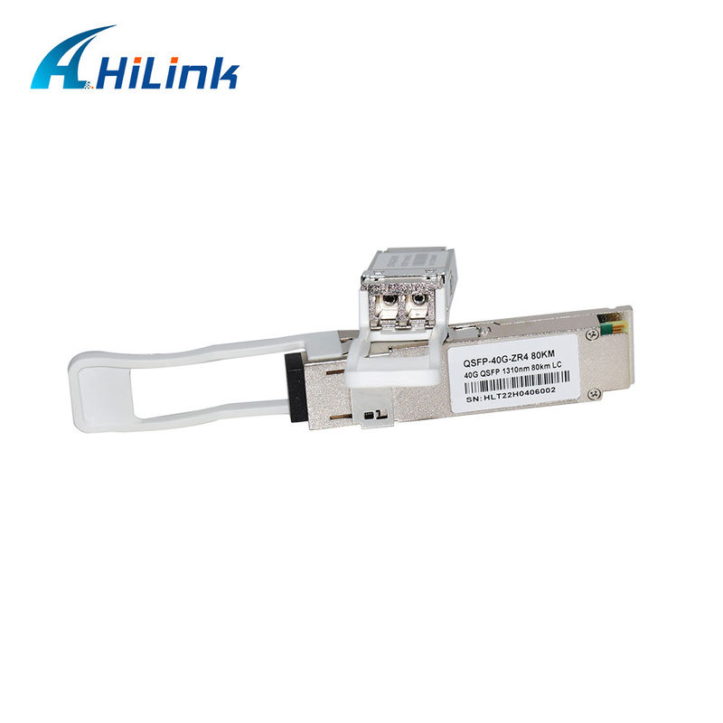 40G 80KM QSFP+ EML+APD LWDM 1295-1304NM LC Connector وحدة استقبال درجة حرارة تجارية