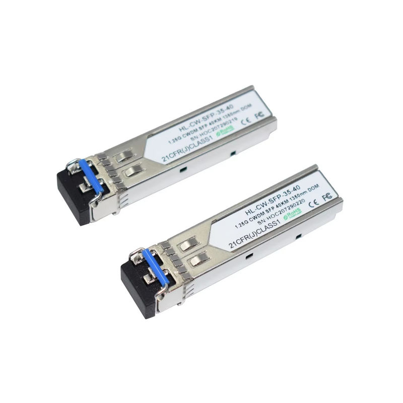 هيلينك 1.25G CWDM SFP فائبر أوبتيكال ترانسسيفر 1350nm 40km لمركز البيانات
