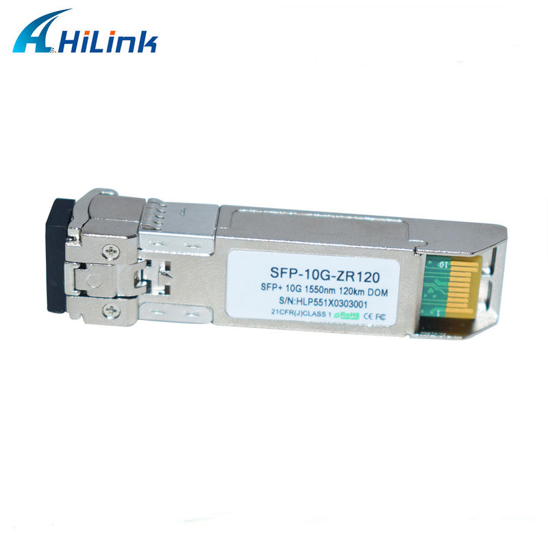 هيلينك 10G القاعدة SFP + ZR 120KM 1550NM أجهزة الألياف الضوئية وحدة المرسل البصري متوافقة