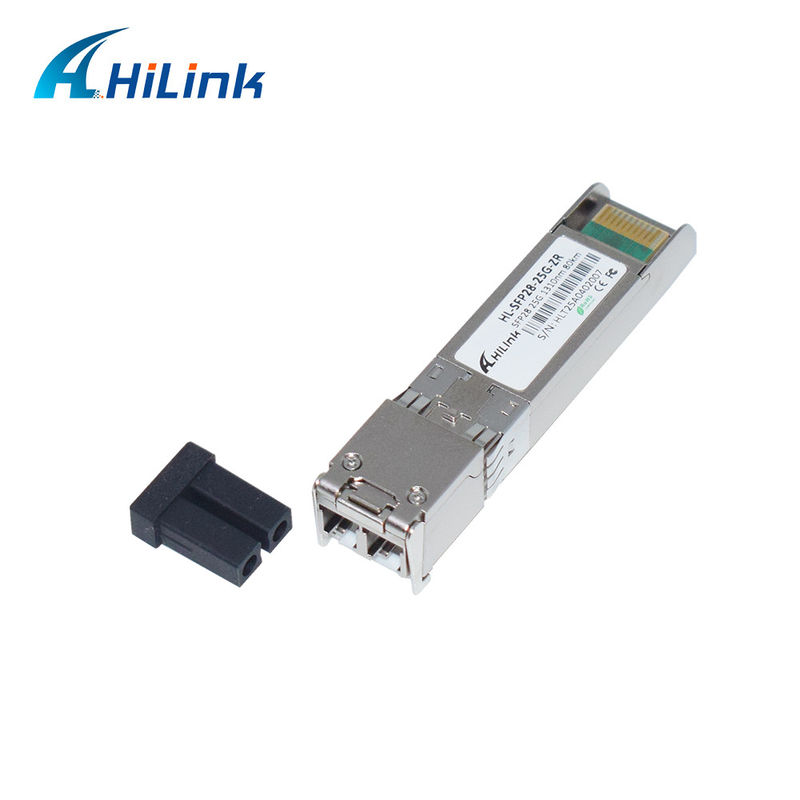 25G ZR SFP 80KM LC 25G Ethernet SFP Transceiver DOM 1310nm ألياف ضوئية