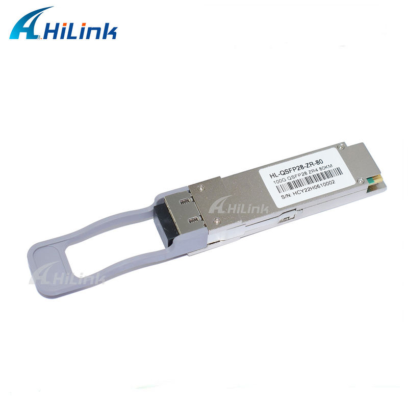 QSFP28 ZR4 80KM LWDM4 1295-1304NM LC Connector SOA+Pin Transceiver Fiber Optic سعر جيد الاتصال والشبكات المنتج