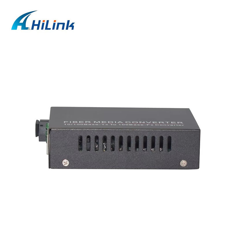 محول الوسائط الألياف البصرية الأحادية BIDI WDM 10/100M 1310/1550nm 20km SFP المعدات البصرية