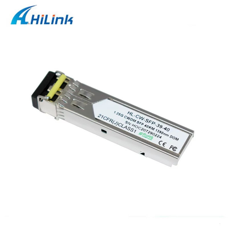 الصين المصنع 1000Base 1.25G SFP رابط LC مزدوج CWDM 40KM LC 1270-1610nm ناقل بصري معدات الألياف الضوئية