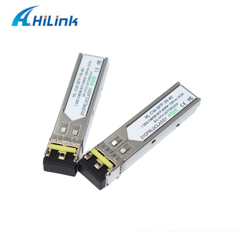 الصين المصنع 1000Base 1.25G SFP رابط LC مزدوج CWDM 40KM LC 1270-1610nm ناقل بصري معدات الألياف الضوئية