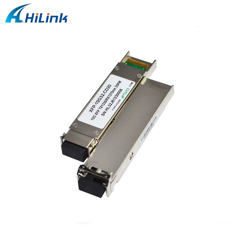 وحدة الإرسال الثنائي الثنائي التوجيهي XFP ذات الجودة العالية 10Gbps 20km مع 1270/1330nm LC Connector لمعدات الألياف الضوئية