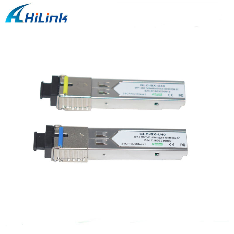 هيلينك 1.25G SFP BIDI 40KM 1310/1490 ((1550nm) LC / SC Connector Fiber Optic Module