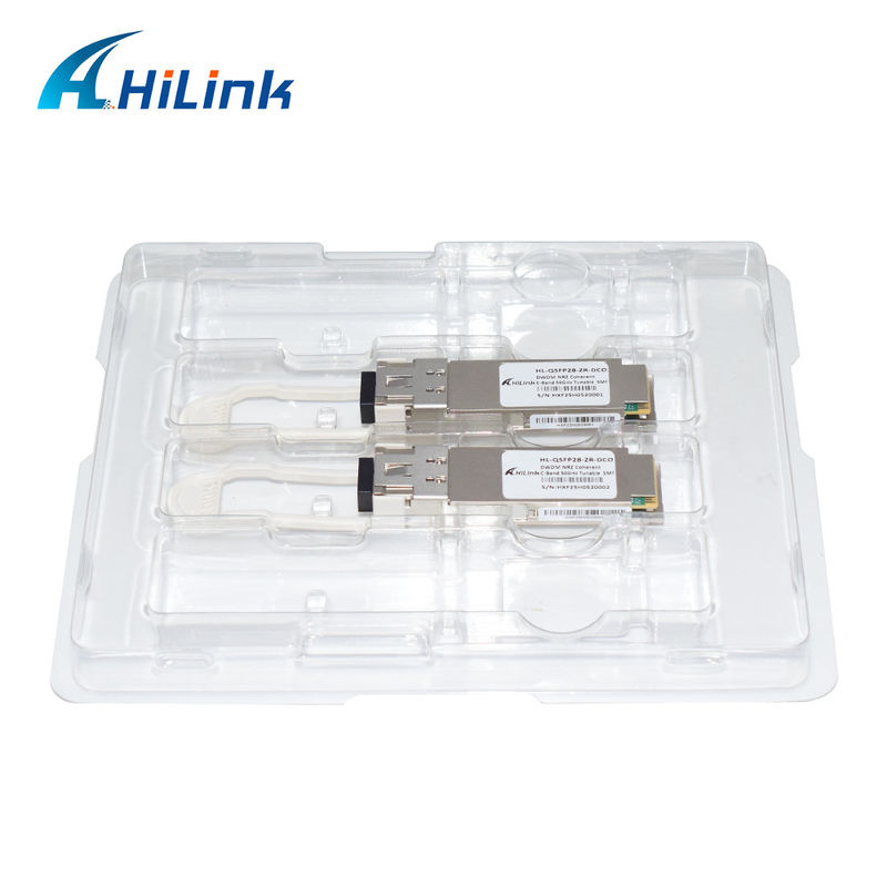 جهاز إرسال واستقبال بصري متماسك رقمي QSFP28 ZR 100G الحل الأمثل لأجهزة الإرسال والاستقبال بالألياف الضوئية