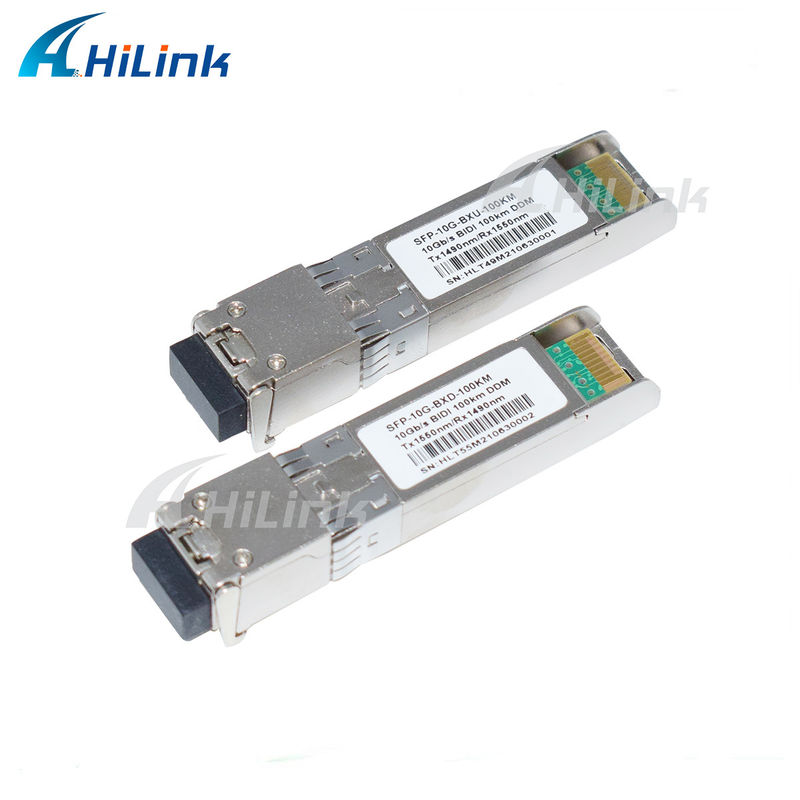 10G SFP BIDI Transceiver Module 3- 100KM يصل إلى 1490/1550NM EML APD للشبكات السريعة لمسافات طويلة