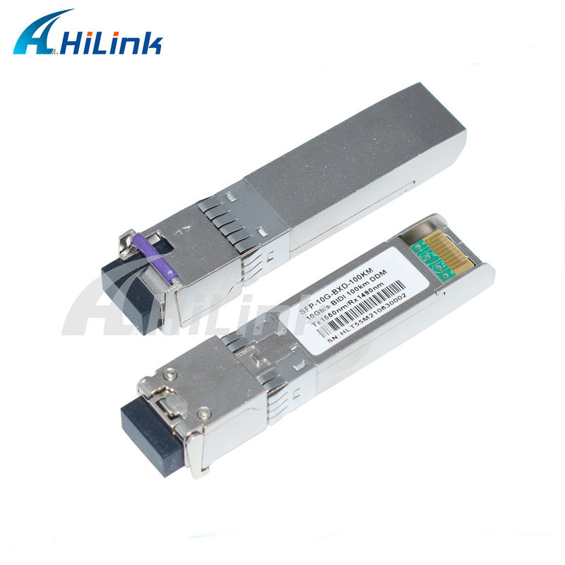10G SFP BIDI Transceiver Module 3- 100KM يصل إلى 1490/1550NM EML APD للشبكات السريعة لمسافات طويلة