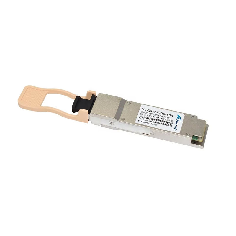 وحدة ألياف ضوئية جديدة وعصرية 200G Base QSFP56 SR4 850NM بمدى 100 متر متعدد الأوضاع موصل MPO