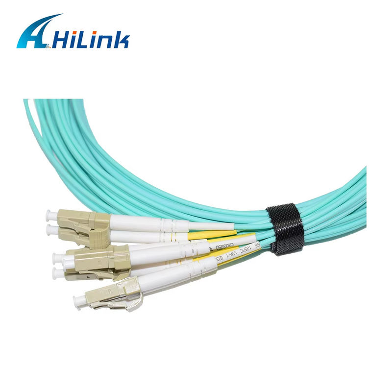 40G QSFP+ إلى 8xLC AOC 3M كابل بصري نشط للتقسيم لمسافات قصيرة جدًا