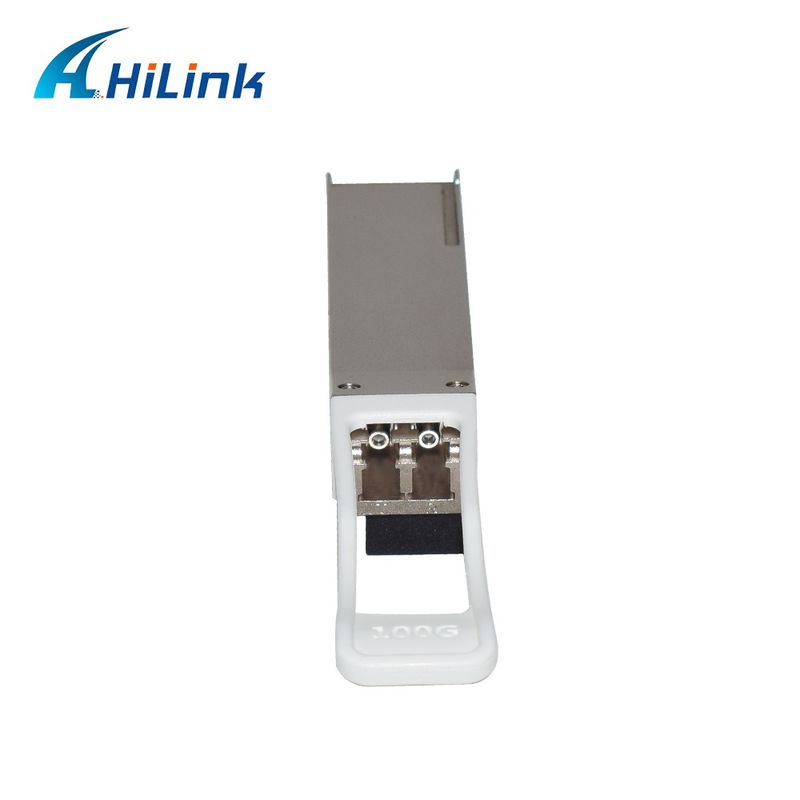 100 جيجابايت / ثانية 60 كم QSFP28 جهاز استقبال ساخن قابلة للشحن مزدوج LC رابط EML + PIN مع SOA وضع واحد DDM