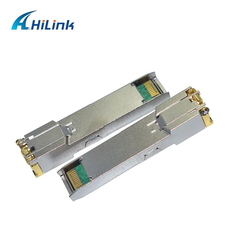 HL-SFP-T 1000BASE-T و 10/100/1000BASE-T ناقل SFP النحاسي مع معدل البيانات من 0 إلى 70 درجة مئوية